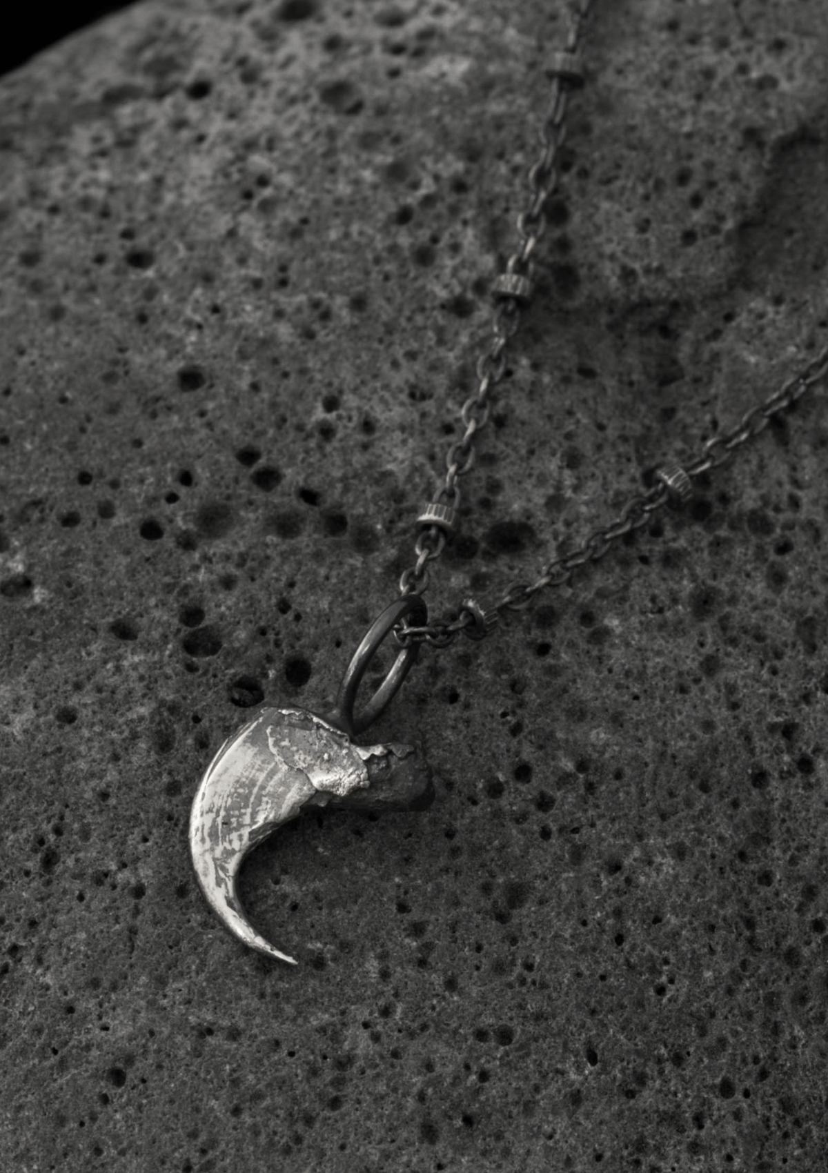 Ferae - Silver cat claw necklace in solid sterling silver