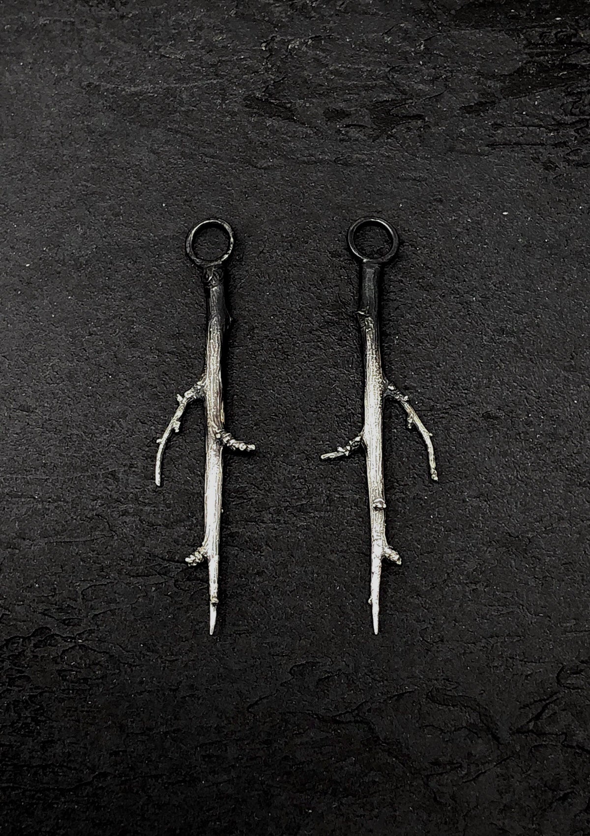 Straif - Blackthorn earrings in solid sterling silver