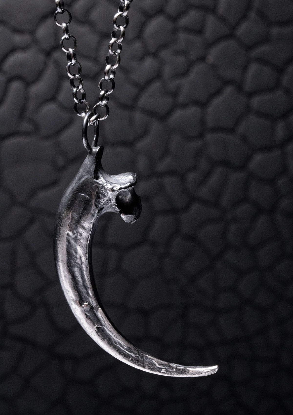 Fíréan - Eagle talon necklace in solid sterling silver